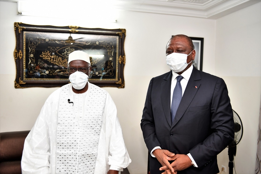 Religion : le Premier Ministre Hamed BAKAYOKO rend une visite de courtoisie au Cheick Al Aima Mamadou Traoré