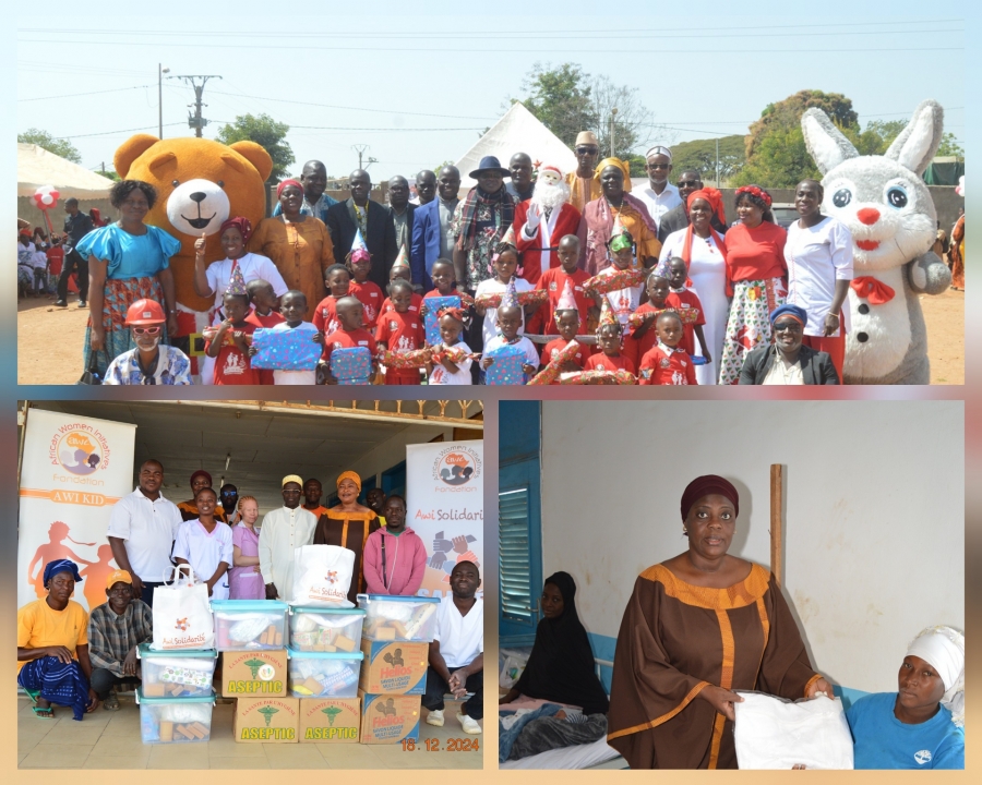 Arbre de Noël:  la Fondation AWI cadeaute 600 enfants de Touba