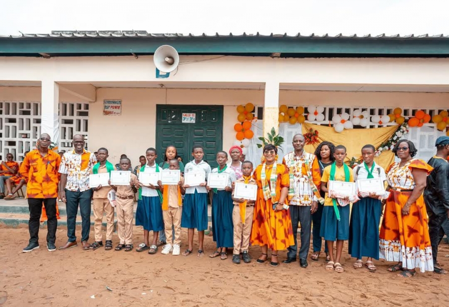 Côte d’Ivoire : Marie-Laure N'Goran sensibilise des élèves sur les grossesses en milieu scolaire au Collège BAD de Koumassi