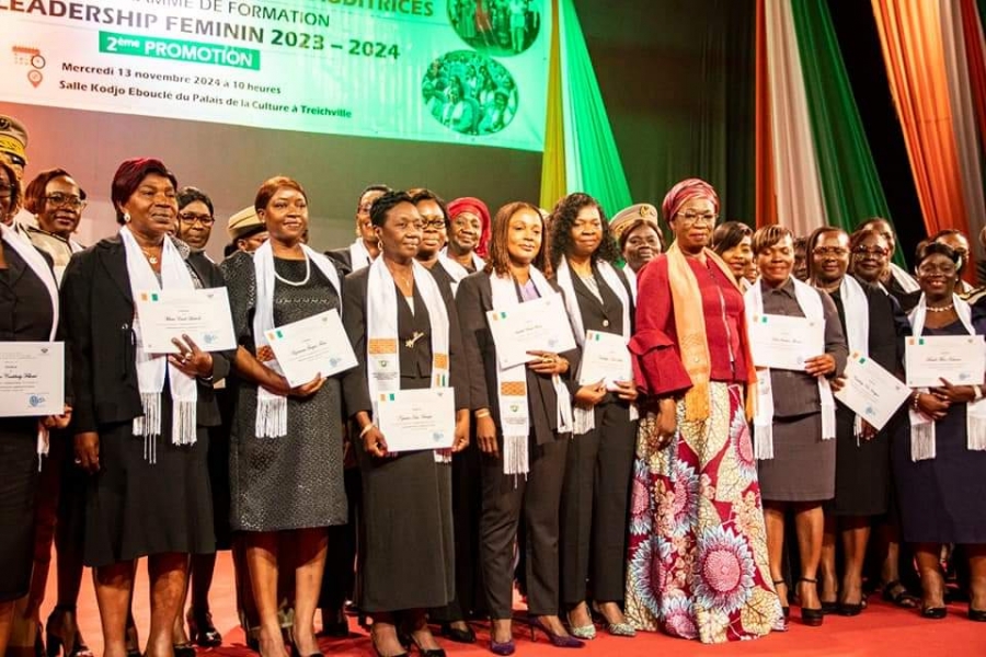 Côte d’Ivoire/Leadership féminin :  426 femmes reçoivent leur certificat de fin de formation