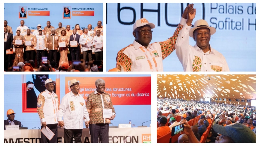 Côte d’Ivoire : le RHDP investit officiellement le Bureau National de Campagne de son candidat pour la présidentielle 2025