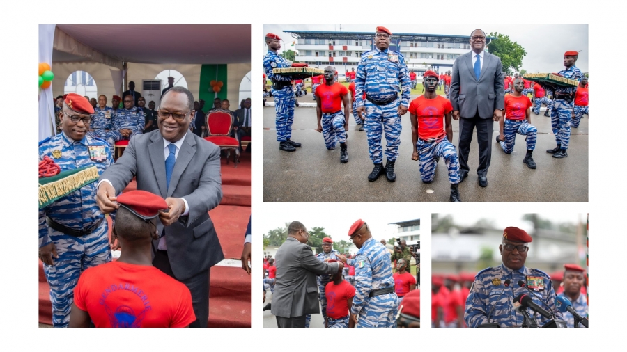 Côte d&#039;Ivoire : 499 nouvelles recrues renforcent les rangs des gendarmes-commandos ivoiriens
