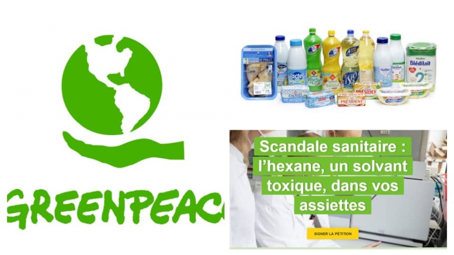 France-Scandale sanitaire : plusieurs aliments contaminés aux résidus d’hexane (du pétrole), se retrouvent dans nos assiettes (ONG Greenpeace)