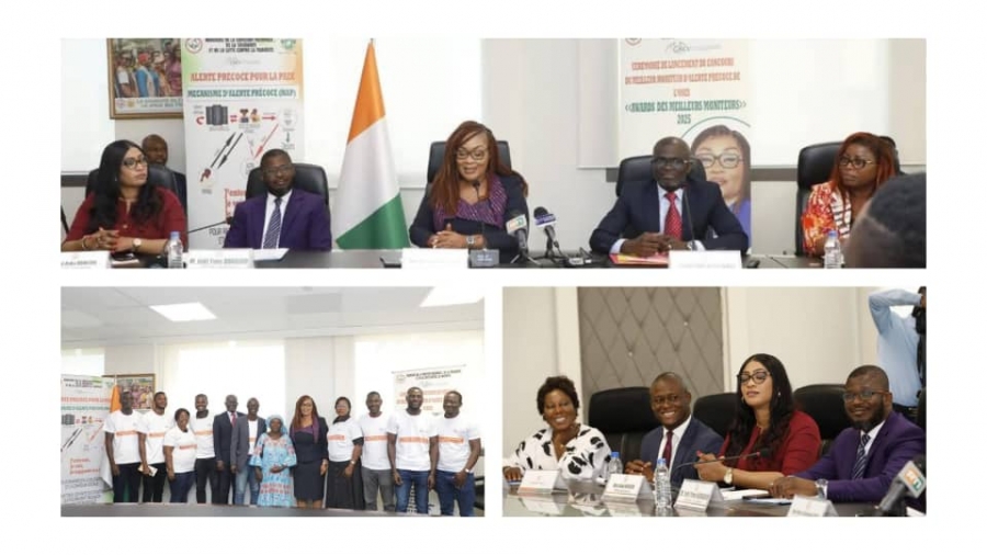 Côte d’Ivoire : lancement officiel des “Awards des meilleurs moniteurs” du système d&#039;alerte précoce au cœur de la stratégie nationale de cohésion sociale