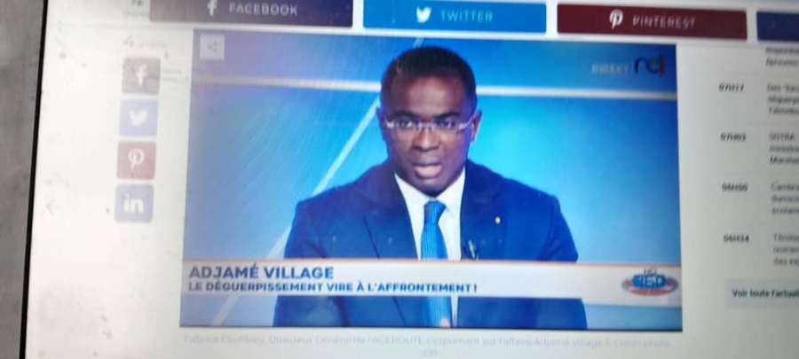 Côte d’Ivoire/Affaire Adjamé village :  Fabrice Coulibaly, directeur général de  l’AGEROUTE, fait des précisions