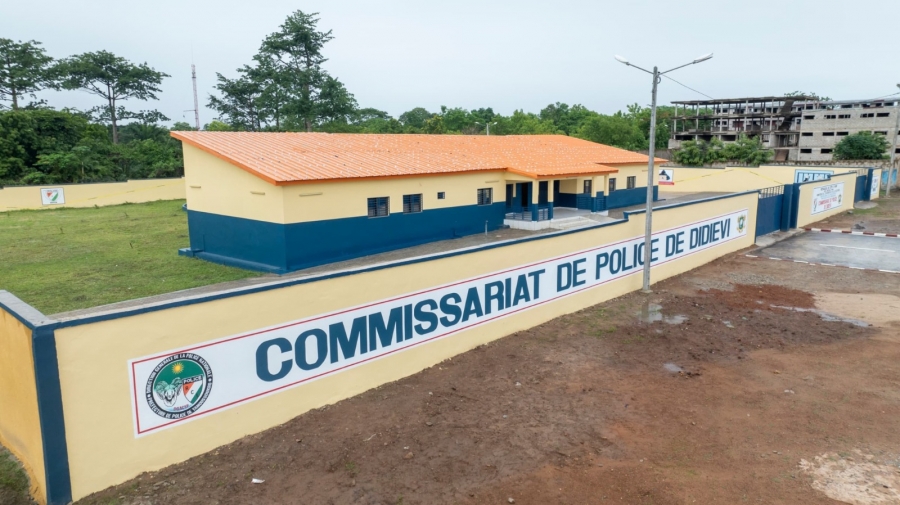 Côte d'Ivoire : le tout premier commissariat de police de Didiévi inauguré
