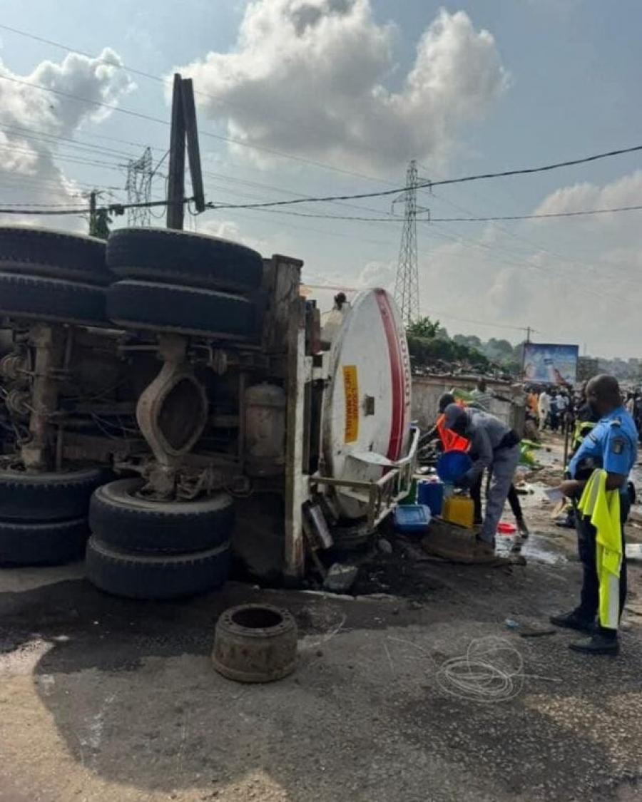 Côte d&#039;Ivoire/Accident de la circulation : un camion-citerne tue 4 personnes à Abobo-Dokui