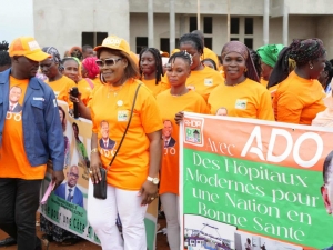 Côte d’Ivoire : Zézé Souassou Nicole, coordinatrice adjointe RHDP, mobilise pour le candidat Alassane Ouattara à l’approche de la présidentielle à Guibéroua