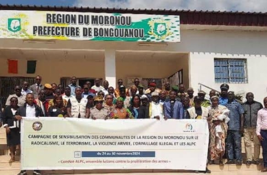 Côte d&#039;Ivoire/ Moronou : les leaders communautaires sensibilisent sur la prolifération des armes légères