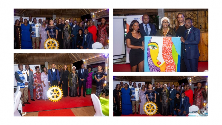 Côte d’Ivoire : Henri Danon passe le collier à Marieme Gueye au Rotary club Abidjan Massina
