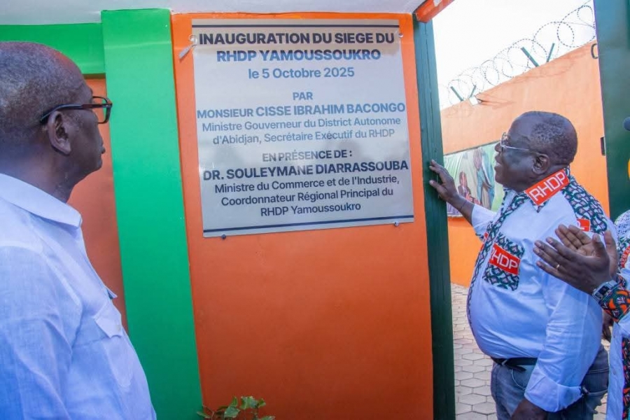 Côte d&#039;Ivoire: le RHDP inaugure un siège flambant neuf et ultra moderne à Yamoussoukro