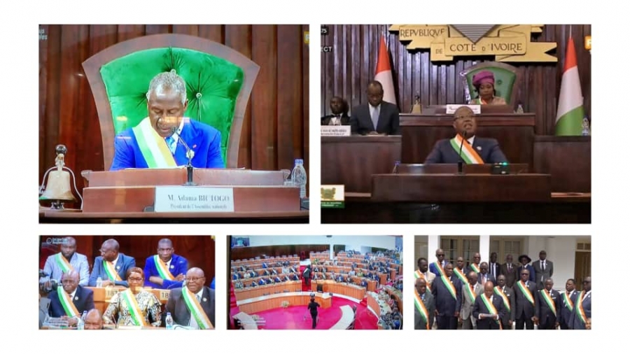Côte d’Ivoire : les députés membres de l’opposition quittent la cérémonie d’ouverture de la 2e session ordinaire de l’Assemblée nationale(vidéo)