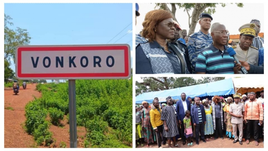 Côte d’Ivoire : le président ivoirien offre des vivres et 10 millions de FCFA aux déplacés ghanéens dans le Bounkani