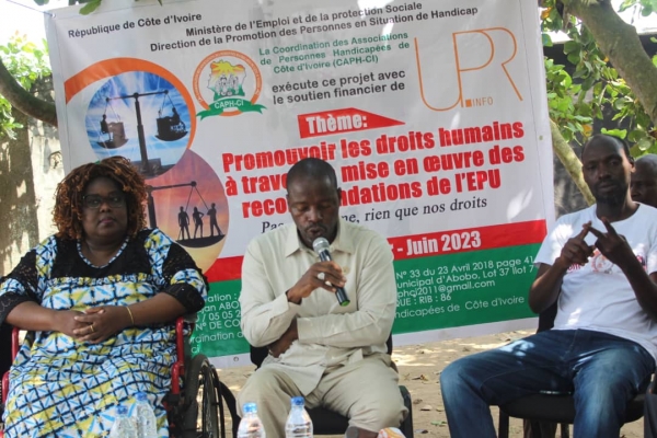 Programme d'Examen Périodique Universel : La CAPHCI démarre une nouvelle campagne sur la promotion des droits des personnes handicapées