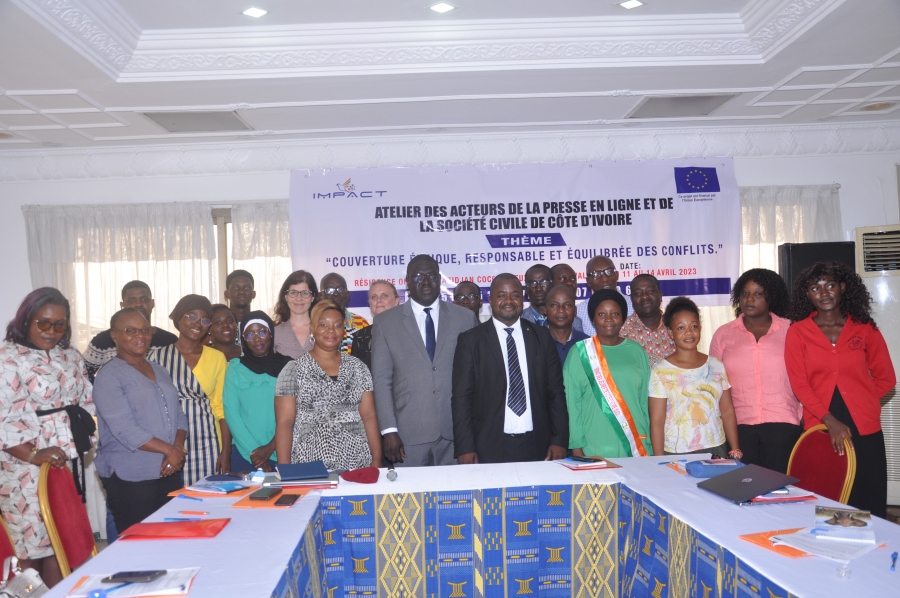 Projet IMPACT: 40 journalistes et acteurs de la société civile formés à Abidjan à la couverture des conflits