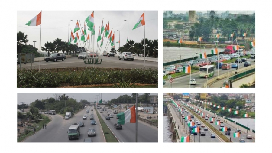 Côte d’Ivoire: la ville d’Abidjan se pare des couleurs de la Nation pour la 65ème fête de l’Indépendance