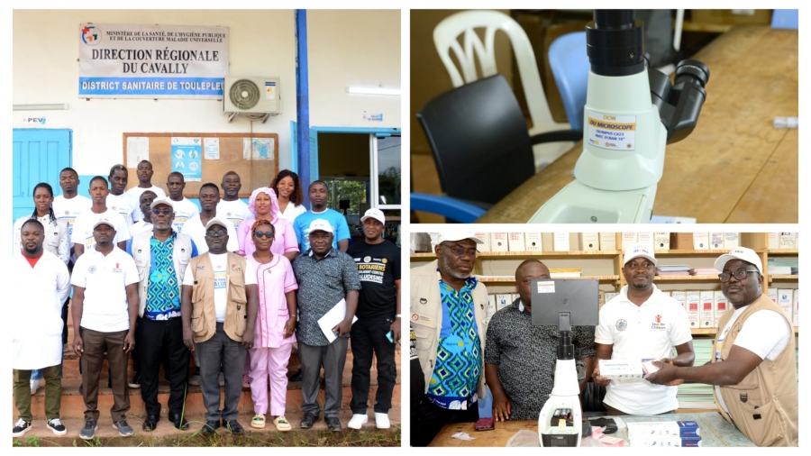 Côte d&#039;Ivoire : le Rotary Club accentue ses actions contre le paludisme, en renforçant le plateau technique de l’hôpital général de Toulepleu