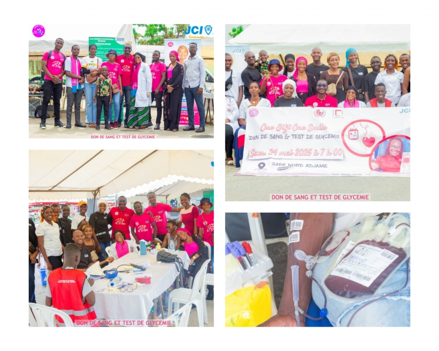 Côte d'Ivoire : la JCI Émeraude. organise une opération don de sang à Abidjan