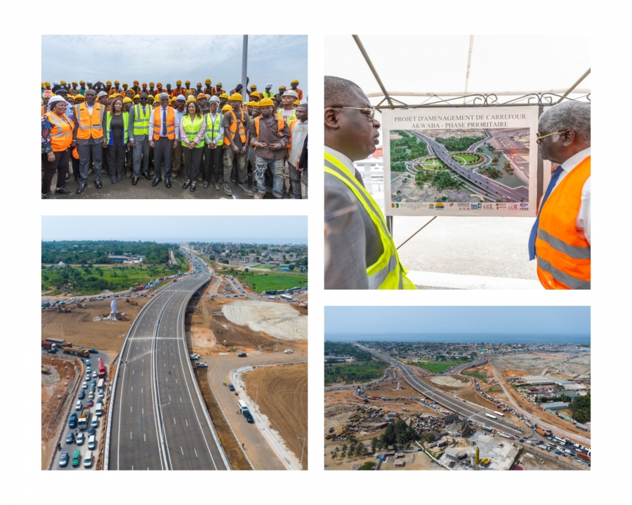 Côte d&#039;Ivoire : les travaux d&#039;aménagement du carrefour Akwaba à Port-Bouet finis à 99%(Premier ministre)