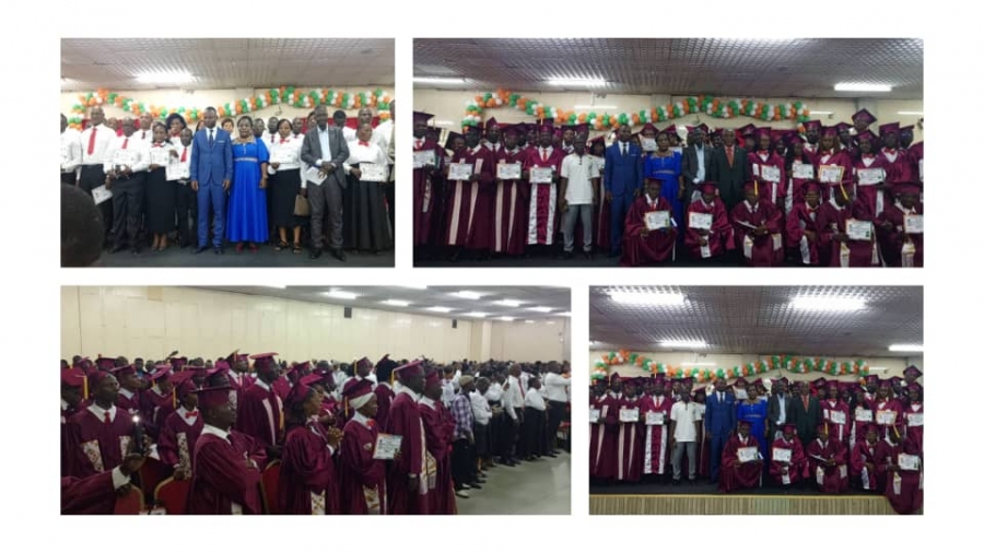 Living Water Ministries : les soixante-et-un impétrants de la promotion « Langue de Feu » reçoivent leur diplôme