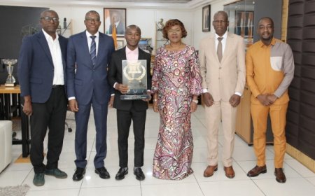 Côte d’Ivoire/Ebony 2023 : Ly Aimé Goha, Super Ebony, reçu par la ministre Nialé Kaba