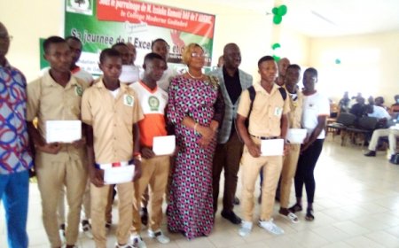 Gagnoa/ collège moderne de Godiabré : les meilleurs élèves primés