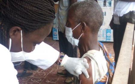 La communauté des réfugiés de Guiglo vaccinée contre la Covid-19