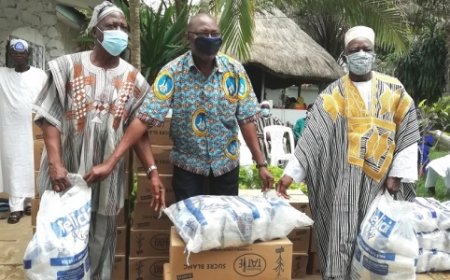 Bouaké/ Ramadan 2020: Le 1er adjoint au maire fait don d’une tonne de sucre et de riz à la communauté musulmane
