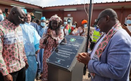 Inauguration du collège Amadou Gon Coulibaly de KONI (département de Korhogo).