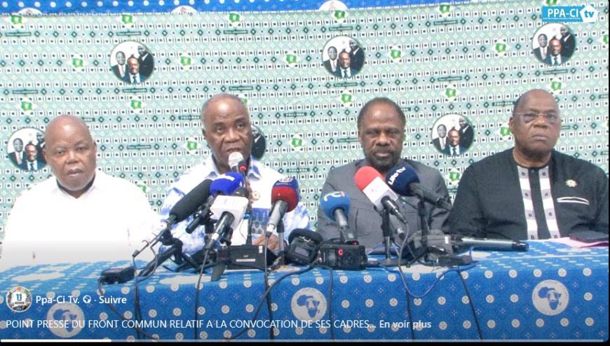 Côte d'Ivoire-Convoqués à la Préfecture de police : les cadres du front commun PPA-CI/PDCI font des précisions (vidéo)