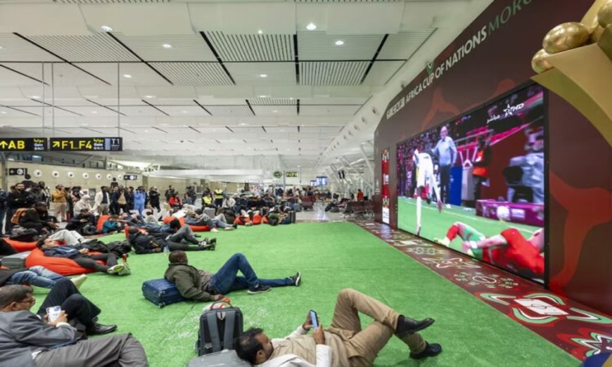 CAN Maroc 2025 : voyageurs, supporters, personnels aéroportuaires…prennent d’assaut les fan zones aéroportuaires (ONDA)