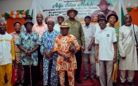 Côte d'Ivoire : échange de vœux de nouvel an entre le ministre Adjé Silas Metch et  les populations à Dabou