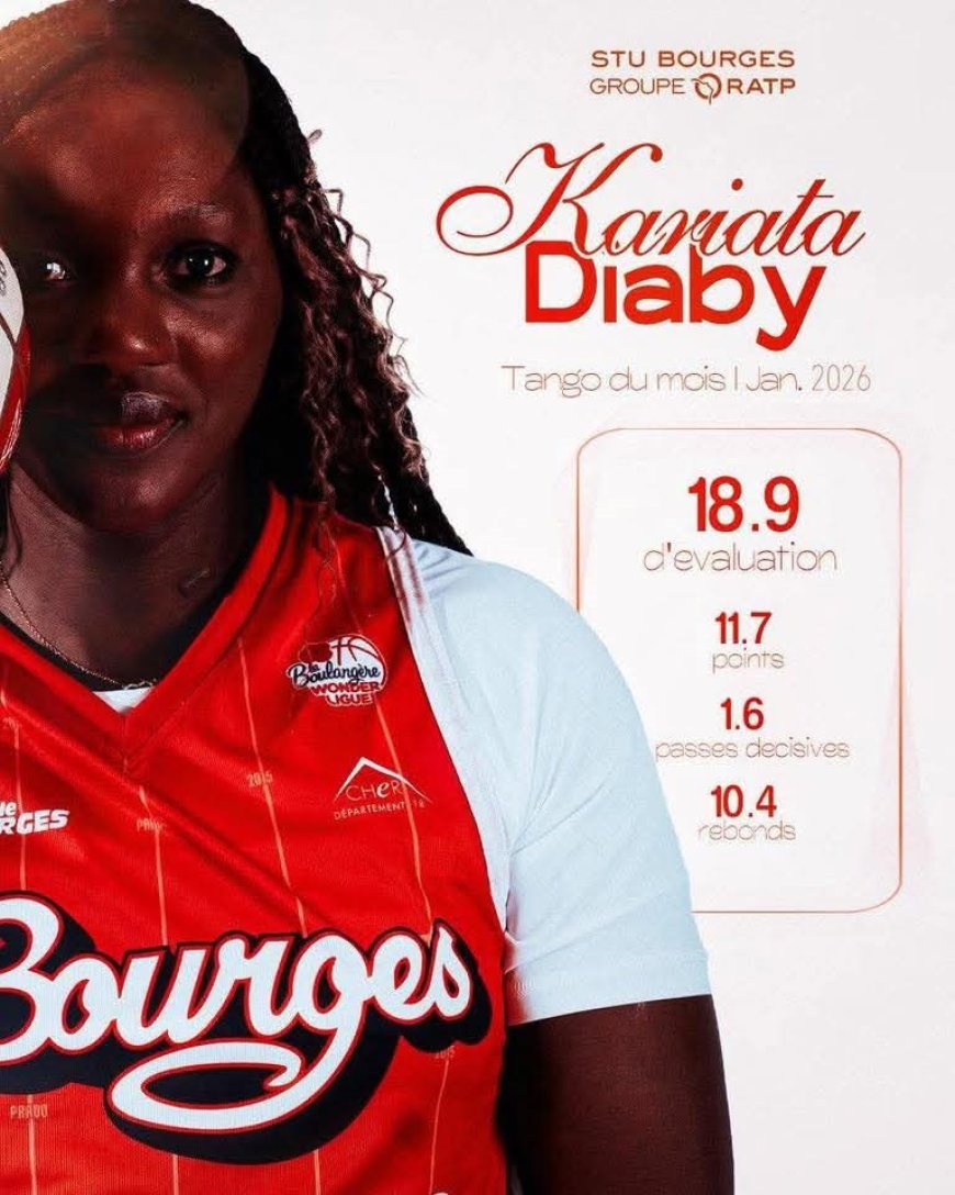 Basket féminin : Kariata Diaby sacrée MVP de janvier avec Tango Bourges (France)