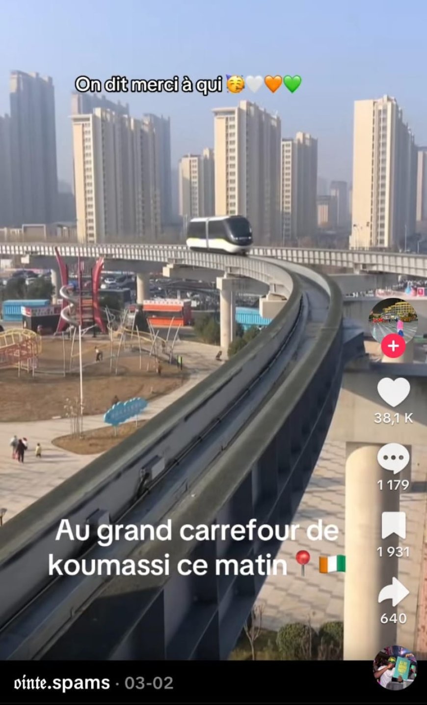 Côte d’Ivoire : Non, cette vidéo de train ne montre pas le grand carrefour de Koumassi