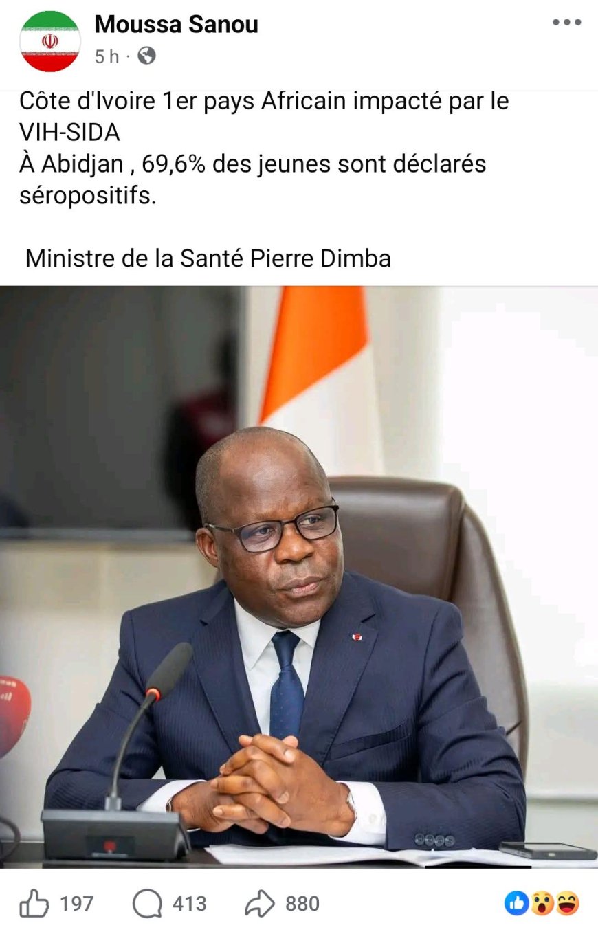 Côte d’Ivoire/VIH-SIDA : une fausse alerte virale sur les réseaux sociaux