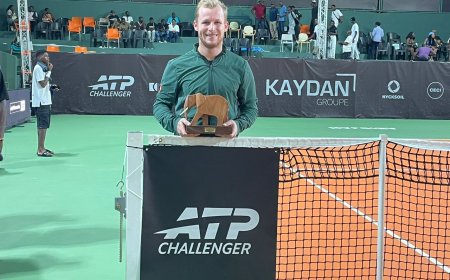 Tennis/ATP Challenger d’Abidjan : Gauthier Onclin réalise le doublé et s’offre l’ATP 75