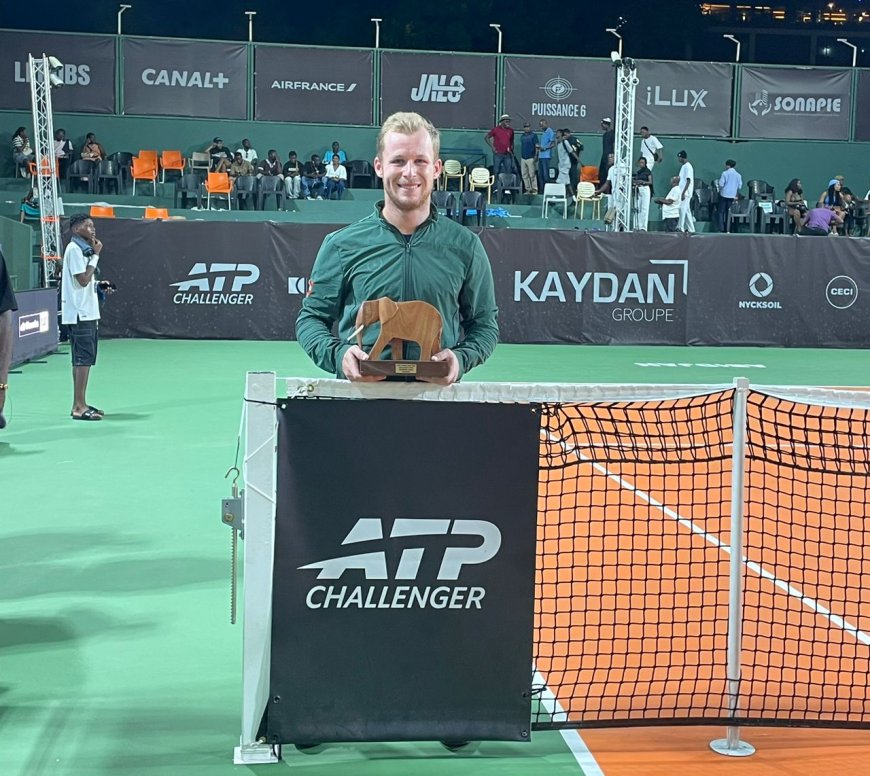 Tennis/ATP Challenger d’Abidjan : Gauthier Onclin réalise le doublé et s’offre l’ATP 75