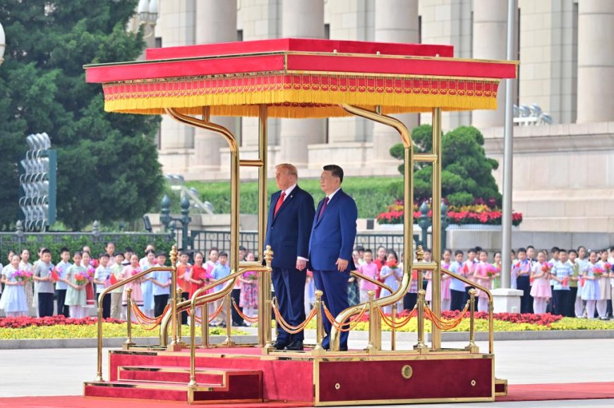 Xi Jinping préside une cérémonie de bienvenue pour Donald Trump