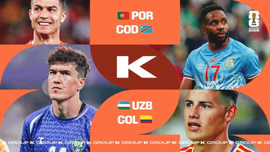 Coupe du Monde 2026 : présentation du Groupe K : Portugal, RDC , Colombie et Ouzbékistan