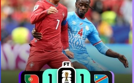 Coupe du monde : la RDC obtient un nul historique face au Portugal de Cristiano Ronaldo