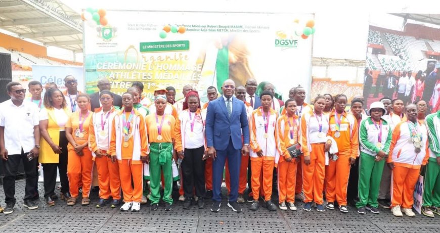 Côte d’Ivoire : le ministre Adjé Silas Metch rend hommage aux athlètes ivoiriens médaillés du premier semestre 2026