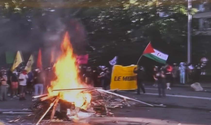Genève : des partisans du Front Polisario étaient-ils à une manifestation propalestinien ?