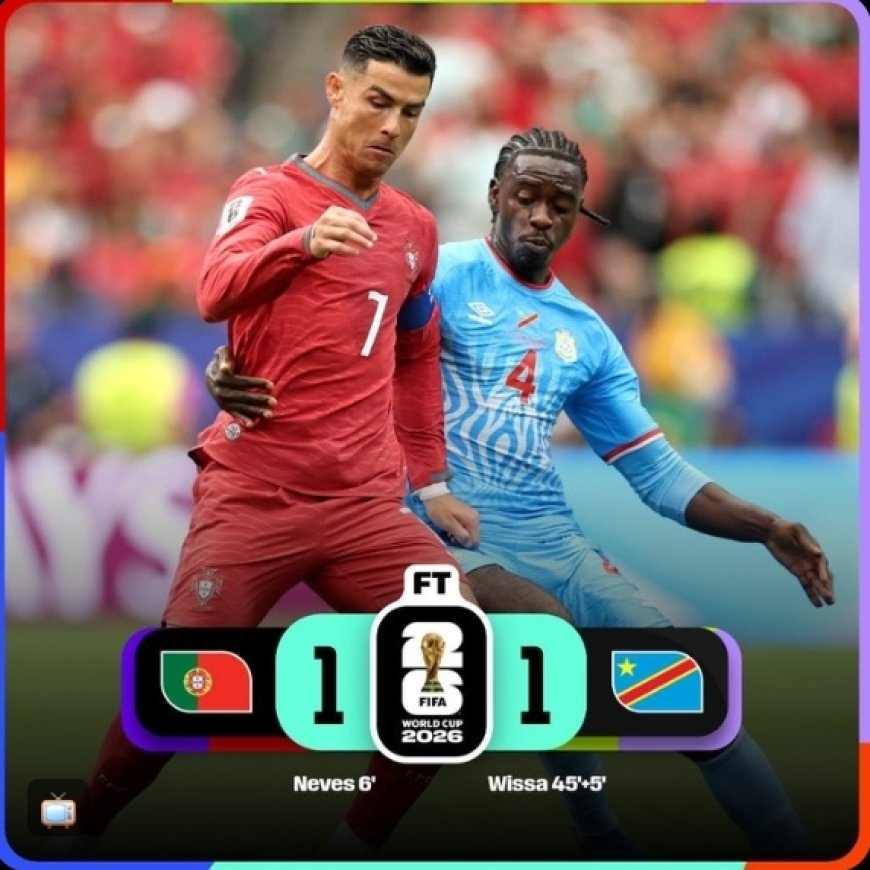 Coupe du monde : la RDC obtient un nul historique face au Portugal de Cristiano Ronaldo