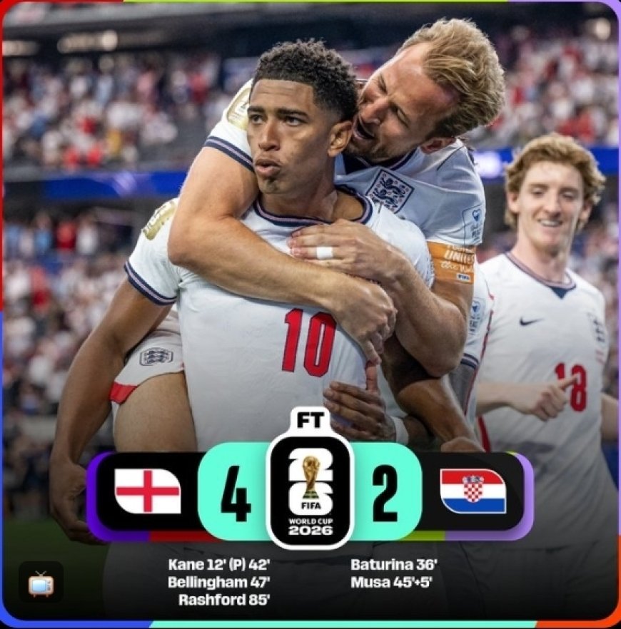 Coupe du Monde 2026 : l’Angleterre dompte la Croatie (4-2) au terme d’une rencontre spectaculaire