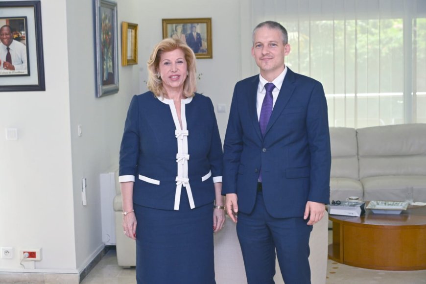 Côte d’Ivoire :  Dominique Ouattara reçoit Simon Seroussi, ambassadeur d’Israël, à Abidjan