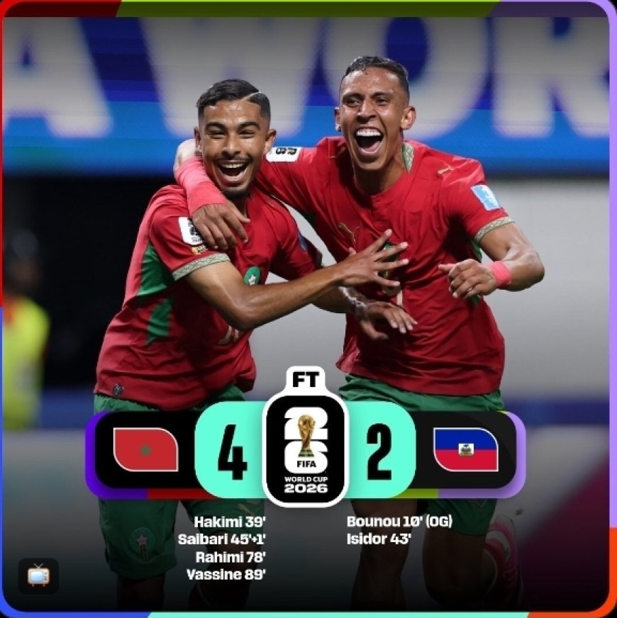 Coupe du Monde 2026 : le Maroc renverse Haïti et rejoint les 16es de finale, le Brésil termine en tête du groupe C