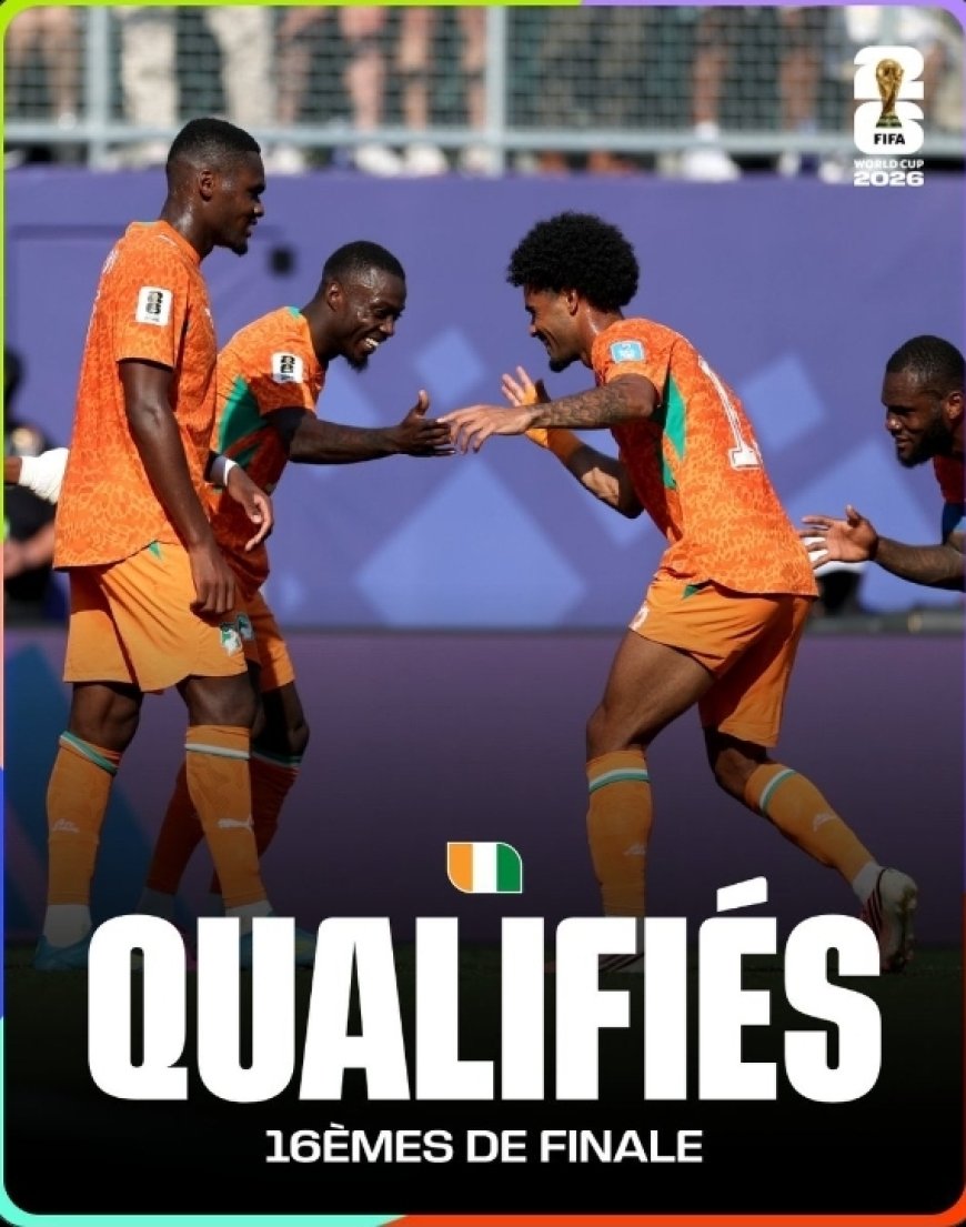 Coupe du Monde 2026 : la Côte d'Ivoire obtient une qualification historique pour les seizièmes de finale