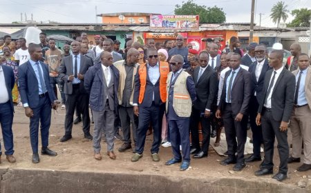 Indépendance 2026 : Amédé Kouakou visite les travaux d’assainissement et de salubrité engagés à Yopougon