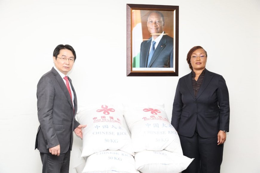 Côte d’Ivoire : la Chine fait don de 2410 tonnes de riz pour les populations vulnérables