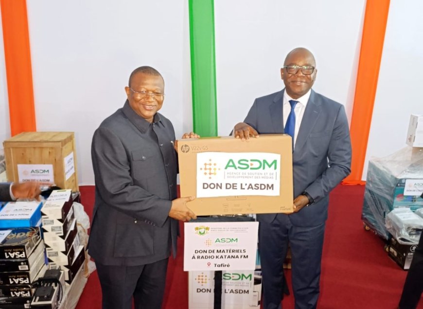 Côte d’Ivoire : l’ASDM équipe 12 radios de proximité avec du matériel d’une valeur de plus de 231 millions FCFA